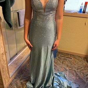 Elegant Blue Evening Gown